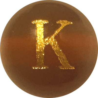 Red Onyx Initial K