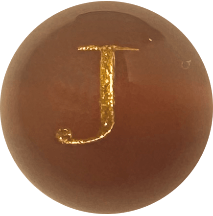 Red Onyx Initial J