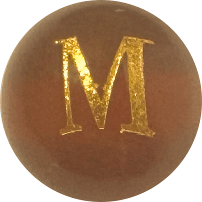 Red Onyx Initial M
